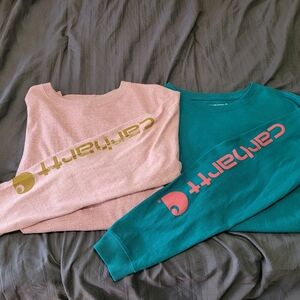 2 Women's Carhartt Tops size Large